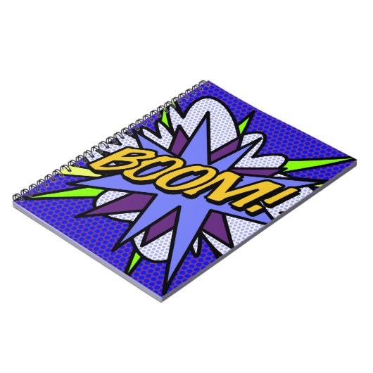 Carnet BOOM Cool Fun Retro Comic Book (Côté gauche)