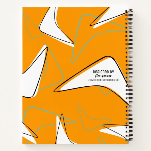 Carnet Boomerangs rétro (Dos)