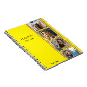 Carnet Booth Photo Jaune - Moderne tendance personnalisée (Côté Droit)