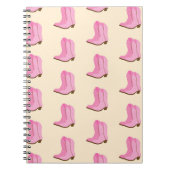 Carnet Boots Cowboy Pink Country Texas Ranch (Devant)