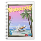 Carnet Boracay Philippines affiche de voyage de plage (Devant)