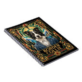 Carnet Border Collie, Chien Art Déco (Côté Droit)
