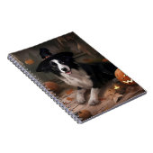 Carnet Border Collie Citrouilles Halloween Épouvantable (Côté Droit)
