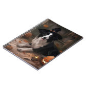 Carnet Border Collie Citrouilles Halloween Épouvantable (Côté gauche)