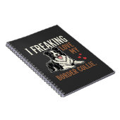 Carnet Border Collie drôle d'amour de chien (Côté Droit)