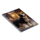 Carnet Border Collie Noël Saison Festive (Côté Droit)