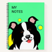 Carnet Border CollieCahier Chien Mignon (Devant)