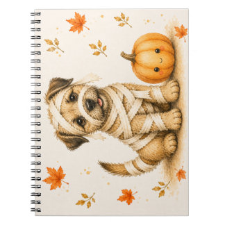 Carnet Border Terrier Momie Halloween