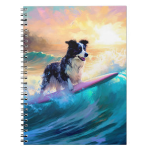 Carnet Bordure Collie Beach Plage Plage Plage de surf Pei