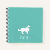Carnet Bordure Collie Chien Chien Chien Puppy (Devant)