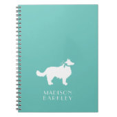 Carnet Bordure Collie Chien Chien Chien Puppy (Devant)