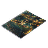 Carnet Bordure Collie Noël Festive Voyage (Côté gauche)