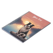 Carnet Bordure Collie par lac (Côté gauche)