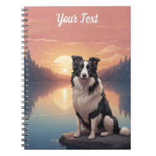 Carnet Bordure Collie par lac