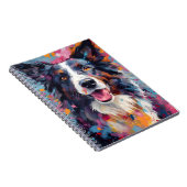 Carnet Bordure colorée Collie (Côté Droit)