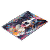 Carnet Bordure colorée Collie (Côté gauche)