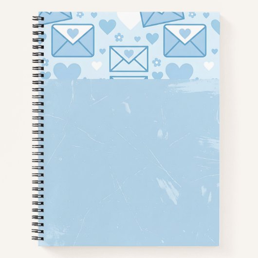 Carnet Bordure de lettres d'amour (Devant)
