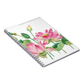 Carnet Bordure d'eau rose Lotus (Côté Droit)