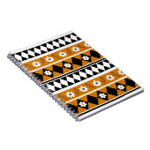 Carnet Bordure Fleur Diamant Boho Motif Floral (Côté Droit)