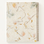 Carnet Bordure sur fond floral séché (Dos)