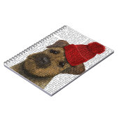Carnet Bordure Terrier avec Casquette roux 3 (Côté gauche)