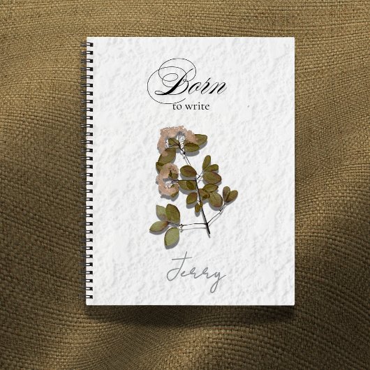 Carnet Born to Write | Poetcore Name Design