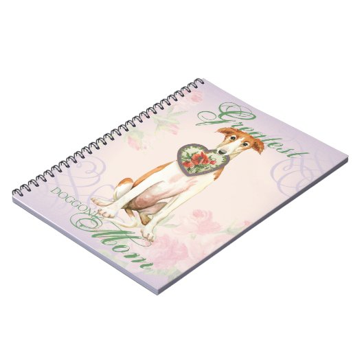 Carnet Borzoi Heart Maman (Côté gauche)