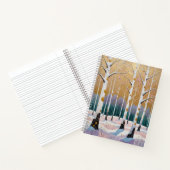 Carnet Bosquet de trembles dorés : un rêve d'hiver (Intérieur)