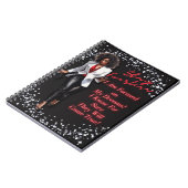 Carnet Boss Lady Chick - Noir & Rouge (Côté gauche)