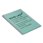 Carnet Boss Lady Definition Personalized (Côté Droit)