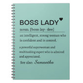 Carnet Boss Lady Definition Personalized (Devant)