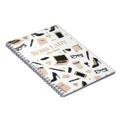 Carnet Boss Lady Notebook – Custom Name Gift for Women (Côté Droit)