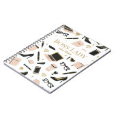 Carnet Boss Lady Notebook – Custom Name Gift for Women (Côté gauche)