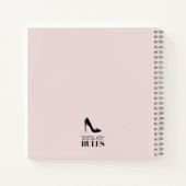 Carnet Boss Lady Stiletto Logo Blush Personnalisé (Dos)