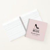 Carnet Boss Lady Stiletto Logo Blush Personnalisé (Intérieur)