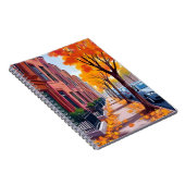 Carnet Boston Autumn Fall Foliage Watercolor Painted (Côté Droit)