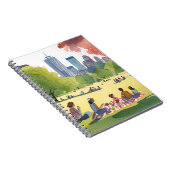 Carnet Boston Common Picnic | Summer Watercolor Painting (Côté Droit)