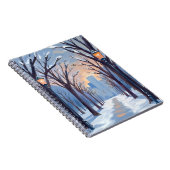 Carnet Boston Common | Winter Snowfall Watercolor (Côté Droit)