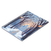 Carnet Boston Common | Winter Snowfall Watercolor (Côté gauche)