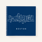 Carnet Boston Skyline (Devant)