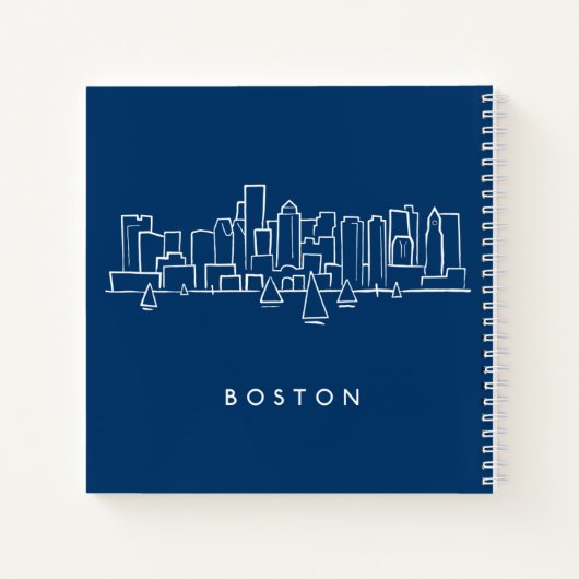 Carnet Boston Skyline (Dos)
