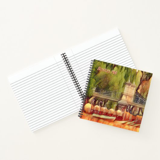 Carnet Boston Swan Boats été (Intérieur)