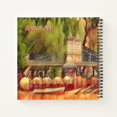 Carnet Boston Swan Boats été (Dos)