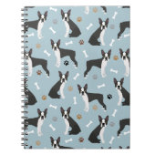 Carnet Boston Terrier Bones and Paws (Devant)