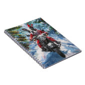 Carnet Boston Terrier Dog équitation moto Noël (Côté Droit)