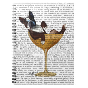Carnet Boston Terrier en verre de cocktail 2