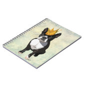 Carnet Boston Terrier et Crown (Côté gauche)