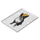 Carnet Boston Terrier Et Crown (Côté gauche)