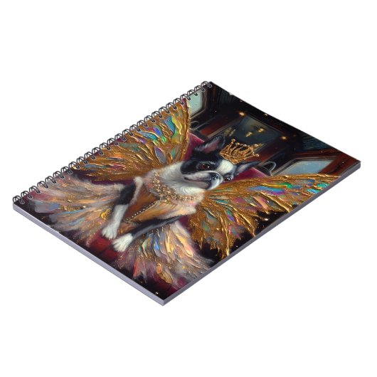 Carnet Boston Terrier Fairy (Côté gauche)