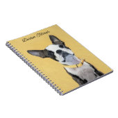 Carnet Boston Terrier Peinture - Cute Original Chien Art (Côté Droit)